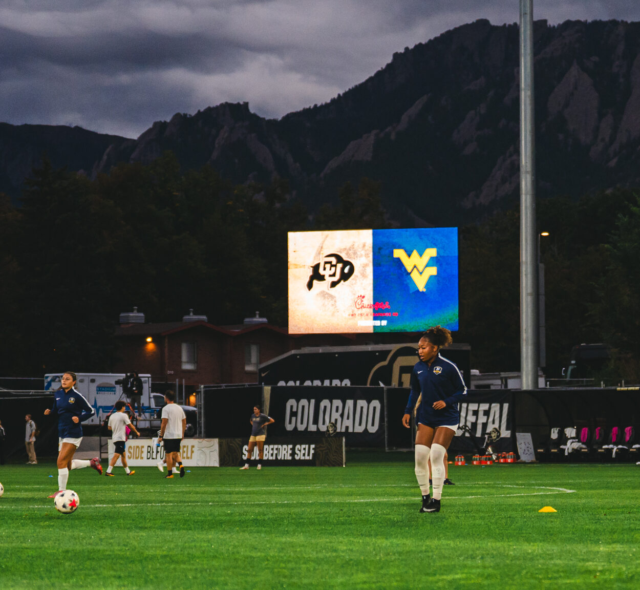 WVU Women's Soccer in Boulder, Colorado